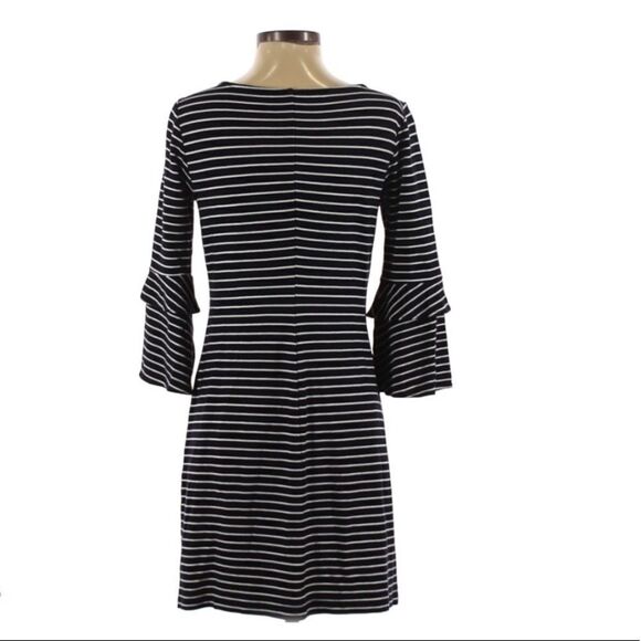 ANN Taylor double bell sleeve striped dress - Picture 5 of 8